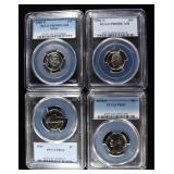 (4) PCGS GRADED COINS