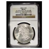 1885-O MORGAN DOLLAR NGC MS-63 OLATHE HOARD