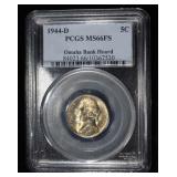 1944-D WAR NICKEL PCGS MS66FS