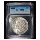 1892-O MORGAN DOLLAR ICG MS-62