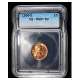 1956-D WHEAT CENT ICG MS67RD