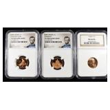(3) NGC GRADED LINCOLN CENTS