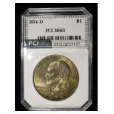1974-D EISENHOWER DOLLAR PCI SUPERB GEM BU