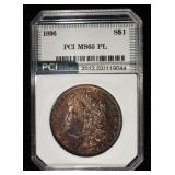 1896 MORGAN DOLLAR PCI GEM BU PL