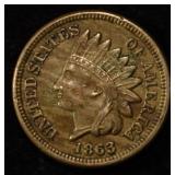 1863 INDIAN CENT AU