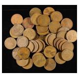 (50) TEENS WHEAT CENTS
