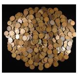 (500) 40'S & 50'S WHEAT CENTS