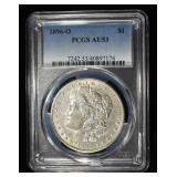 1896-O MORGAN DOLLAR PCGS AU-53
