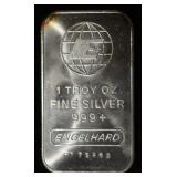 ENGELHARD 1 OZ .999 SILVER BAR