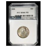 1925 STANDING LIBERTY QUARTER PCI SUPERB GEM BU FH