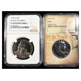 (2) NGC GRADED HALF DOLLARS