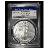 2019-(W) AMERICAN SILVER EAGLE PCGS MS70