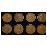 8 NICE EARLY SEMIKEY WHEAT CENTS