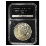 1926-S PEACE DOLLAR PCS UNC