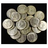 (20) 40% SILVER KENNEDY HALF DOLLARS