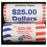 (50) $1 PRESIDENTAL DOLLARS