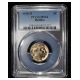 1938-D BUFFALO NICKEL PCGS MS-66