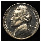 1941 JEFFERSON NICKEL GEM PROOF