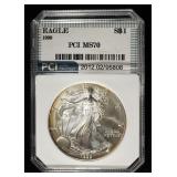 1999 AMERICAN SILVER EAGLE PCI PERFECT GEM BU