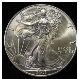 2001 AMERICAN SILVER EAGLE