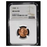 1948 WHEAT CENT NGC MS66RD