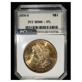 1878-S MORGAN DOLLAR PCI SUPERB GEM BU PL