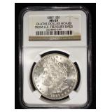 1887 MORGAN DOLLAR NGC MS-63 OLATHE HOARD