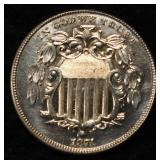 1871 SHIELD NICKEL GEM PROOF