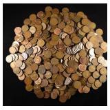 (500) 40'S & 50'S WHEAT CENTS