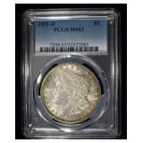 1921-D MORGAN DOLLAR PCGS MS-63