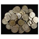 (50) 90% SILVER ROOSEVELT DIMES