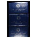(3) 1974 EISENHOWER DOLLAR BLUE PACKAGING