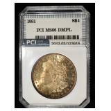 1881 MORGAN DOLLAR PCI SUPERB GEM BU DMPL