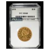 1870 LIBERTY $10 GOLD PCI BU
