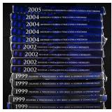 (5)99, (4) 02, (4) 04 & (1) 05 QUARTERS PROOF SETS