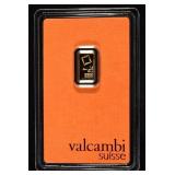 VALCAMBI SUISSE 1G .9999 GOLD BAR