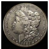 1904-S MORGAN DOLLAR AU