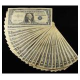 (26) SILVER CERTIFICATES F & VF