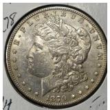 1879-S RV 78 MORGAN DOLLAR CH AU