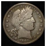 1894-O BARBER HALF DOLLAR VG