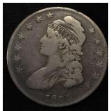 1834 BUST HALF DOLLAR FINE