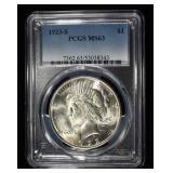 1923-S PEACE DOLLAR PCGS MS-63