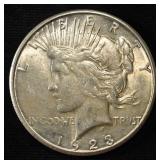 1923-S PEACE DOLLAR AU
