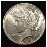 1928 PEACE DOLLAR CH BU