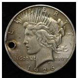 1926-D PEACE DOLLAR DAMAGED