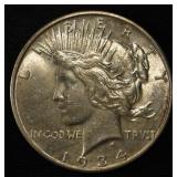 1934-D PEACE DOLLAR AU/BU