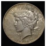 1927-D PEACE DOLLAR XF
