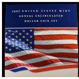 2007 UNCIRCULATED DOLLAR COIN SET