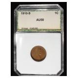 1910-S LINCOLN CENT PCI AU/BU