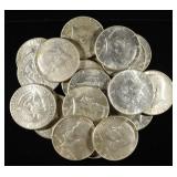 (20) 40% SILVER KENNEDY HALF DOLLARS